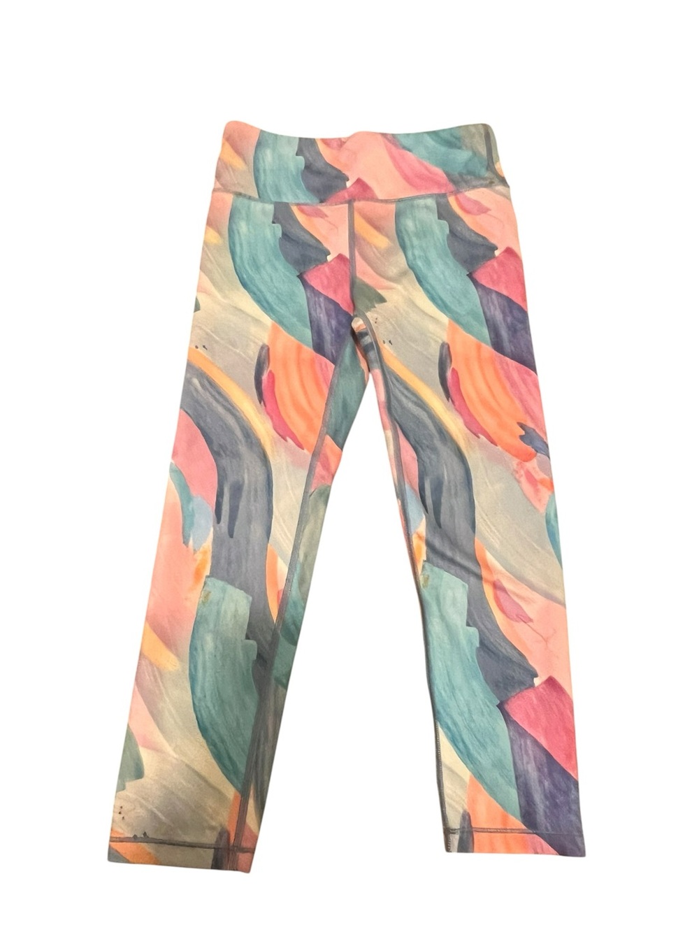 ATHLETA GIRL High Rise Printed Chit Chat Leggings XL/14 Multi-color